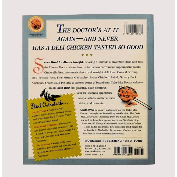 The Dinner Doctor by Anne Byrn 2003 PB Cookbook 230 Fast Fresh Tasting Dishes - Picture 2 of 10